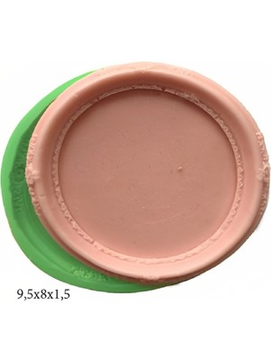 Butedo Çerçeve Modeli Silikon Şeker Hamuru Dekor, Sabun, Saksı ve Mum Kalıbı