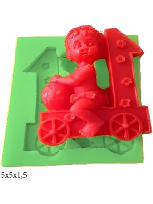 Butedo Bebek Modeli Silikon Şeker Hamuru Dekor, Sabun, Saksı ve Mum Kalıbı