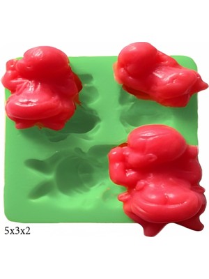 Butedo Bebek Modeli Silikon Şeker Hamuru Dekor, Sabun, Saksı ve Mum Kalıbı