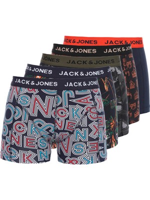 Jack & Jones Karışık 5'li Boxer Paketi - Simon