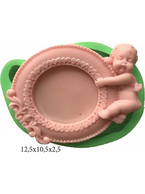 Butedo Çerçeve Modeli Silikon Şeker Hamuru Dekor, Sabun, Saksı ve Mum Kalıbı