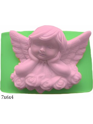 Butedo Melek Figürleri Silikon Şeker Hamuru Dekor, Sabun, Saksı ve Mum Kalıbı