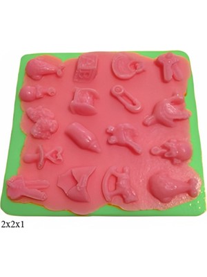 Butedo Özel Gün Figürleri Silikon Şeker Hamuru Dekor, Sabun, Saksı ve Mum Kalıbı