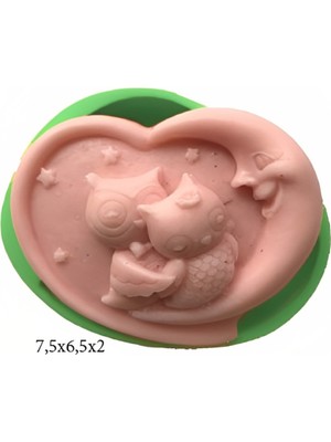 Butedo Hayvan Figürleri Silikon Şeker Hamuru Dekor, Sabun, Saksı ve Mum Kalıbı