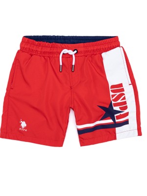 U.S. Polo Assn. Erkek Çocuk Kırmızı Deniz Şortu 50252039-VR213