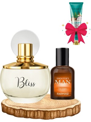 Farmasi Bliss Kadın Edp Parfümü 70 ml + Shooters Man 50 ml + El Kremi