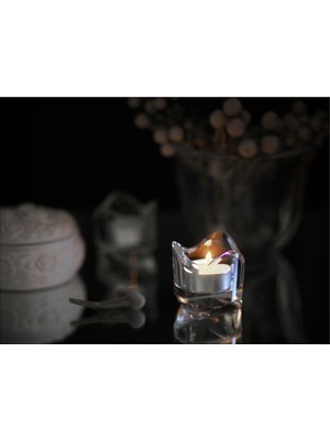 Hobiceyiz Tealight Mum, Beyaz, 6 Saat, Glımma