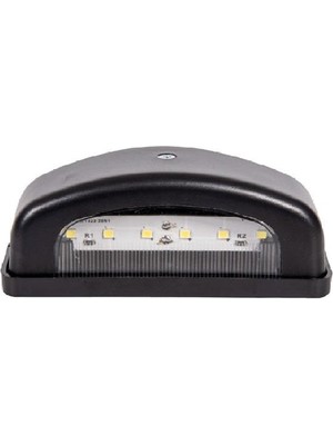 Formplas Plaka Lamba 6 Led'li 12V-24V Siyah
