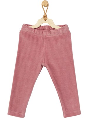 Andywawa Kız Bebek Kadife Koyu Pembe Pantolon AC22365RP