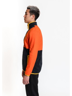 Luo Camp Full-Zip Fleece 01 - Orange/dark Grey Erkek Polar