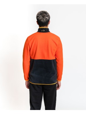 Luo Camp Full-Zip Fleece 01 - Orange/dark Grey Erkek Polar