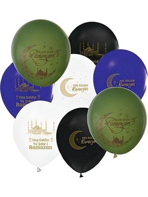 Parti Sürprizi Hoş Geldin Ya Şehri Ramazan Karışık Renk Balon 10 Adet