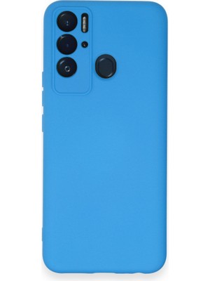 HappyCase Tecno Pova Neo Kılıf Lansman Nano Içi Kadife  Silikon - Mavi