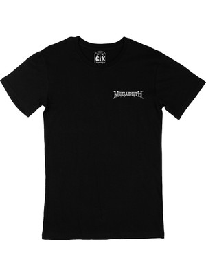 Cix Cix Megadeth Cep Logo Tasarımlı Siyah Tişört