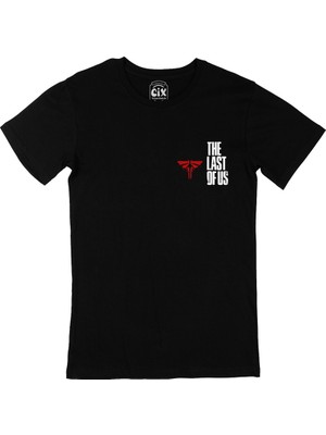 Cix Cix The Last Of Us Cep Logo Tasarımlı Siyah Tişört