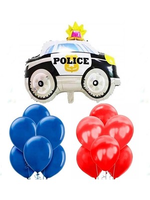 Best Parti Polis Arabası Figür ve Balon Seti
