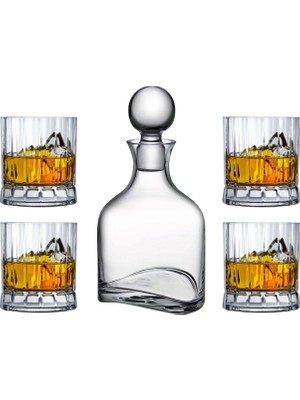 Paşabahçe Nudeglass Kristal Arch Wayne Serisi Viski Seti (92572X1 - 68174X4)
