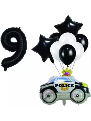 Best Parti Police ( Polis Arabası ) Folyo Balon Seti Yaş 9
