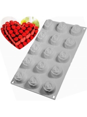 Tinky Winky Silikon Kek Kalıbı 15 Li Gül