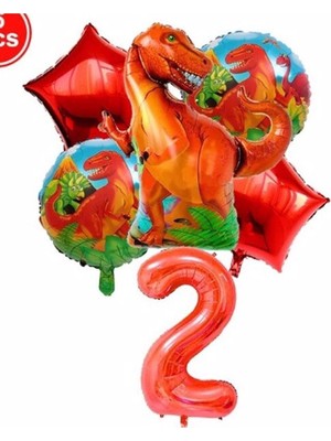 Rönesans Parti Dinazor Konsept Balon Konsept Doğum Günü Seti Yaş 2