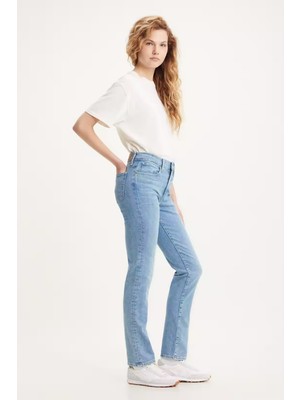 Levi's Pamuklu Yüksek Bel Straight 724 Jeans Bayan Kot Pantolon 18883