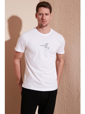 Buratti % 100 Pamuk Regular Fit Bisiklet Yaka T Shirt Erkek T Shirt 5902623