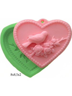 Çerçeve Modeli Silikon Şeker Hamuru Dekor, Sabun, Saksı ve Mum Kalıbı