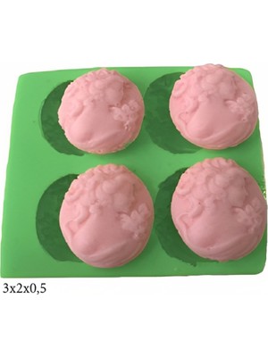 Butedo Çerçeve Modeli Silikon Şeker Hamuru Dekor, Sabun, Saksı ve Mum Kalıbı