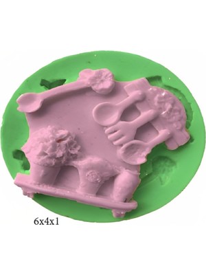 Butedo Eşya Figürleri Silikon Şeker Hamuru Dekor, Sabun, Saksı ve Mum Kalıbı