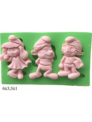 Butedo Bebek Modeli Silikon Şeker Hamuru Dekor, Sabun, Saksı ve Mum Kalıbı