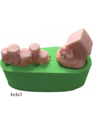 Butedo Hayvan Figürleri Silikon Şeker Hamuru Dekor, Sabun, Saksı ve Mum Kalıbı