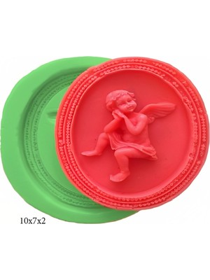 Çerçeve Modeli Silikon Şeker Hamuru Dekor, Sabun, Saksı ve Mum Kalıbı