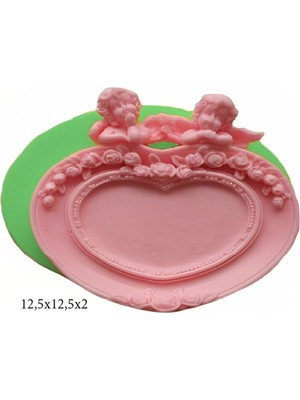 Çerçeve Modeli Silikon Şeker Hamuru Dekor, Sabun, Saksı ve Mum Kalıbı
