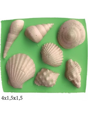 Deniz Figürleri Silikon Şeker Hamuru Dekor, Sabun, Saksı ve Mum Kalıbı