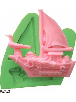 Deniz Figürleri Silikon Şeker Hamuru Dekor, Sabun, Saksı ve Mum Kalıbı