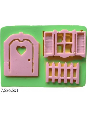 Eşya Figürleri Silikon Şeker Hamuru Dekor, Sabun, Saksı ve Mum Kalıbı