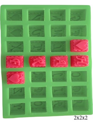 Harf ve Rakam Figürleri Silikon Şeker Hamuru Dekor, Sabun, Saksı ve Mum Kalıbı