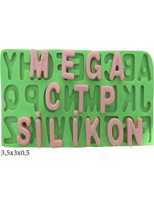 Harf ve Rakam Figürleri Silikon Şeker Hamuru Dekor, Sabun, Saksı ve Mum Kalıbı