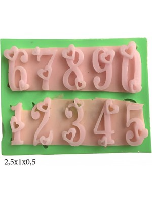 Harf ve Rakam Figürleri Silikon Şeker Hamuru Dekor, Sabun, Saksı ve Mum Kalıbı