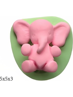 Hayvan Figürleri Silikon Şeker Hamuru Dekor, Sabun, Saksı ve Mum Kalıbı