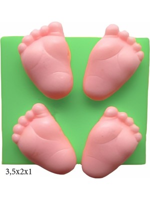 Butedo Bebek Modeli Silikon Şeker Hamuru Dekor, Sabun, Saksı ve Mum Kalıbı