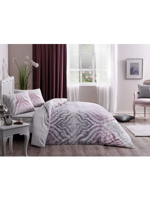 Divina Lila King Size Ranforce Nevresim Takımı