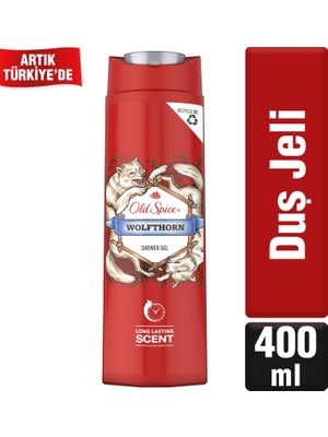 Old Spice Wolfthorn Erkekler İçin 400 ml Duş Jeli Ferahlatıcı Etki ve Uzun Süreli Koku