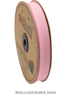 Biyelli Pembe Pamuk ( Koton ) Biye 2 cm - 25 M