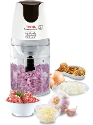 Tefal MasterChop Powelix 4 Bıçaklı Beyaz Rondo ve Doğrayıcı