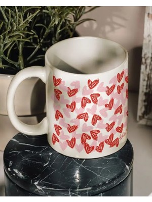 Bikutumutluluk Kalpler Çizim Hediye Aşk Kupa