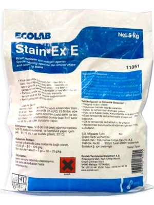 Ecolab Stain-Ex E Toz Boya Çözücü 5 kg