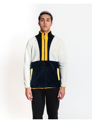 Luo Camp Full-Zip Fleece 02 - Off White/navy Erkek Polar