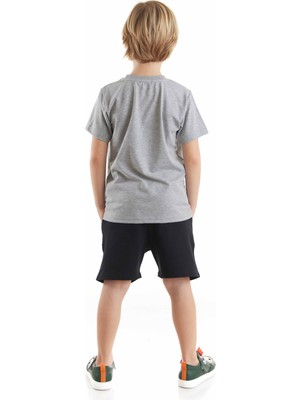 Denokids Korsan Timsah Erkek Çocuk T-shirt Şort Takım