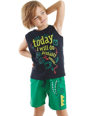 Denokids Today Erkek Çocuk T-shirt Şort Takım